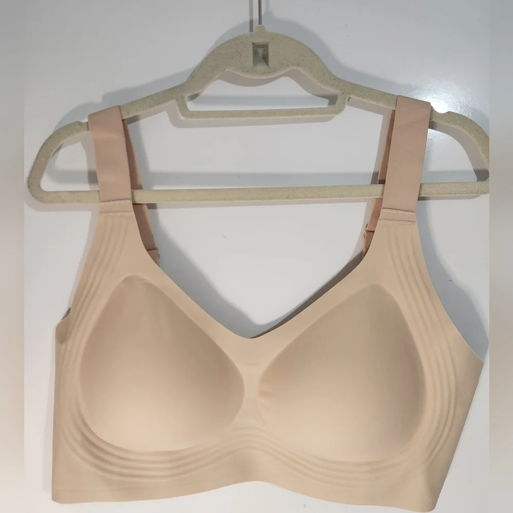Shecurve Seamless Comfort Jelly Bra in Nude, Size 3XL, New